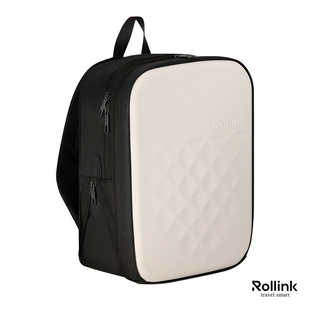 Rollink? Foldpro Laptop Backpack - Oatmeal (Blank)