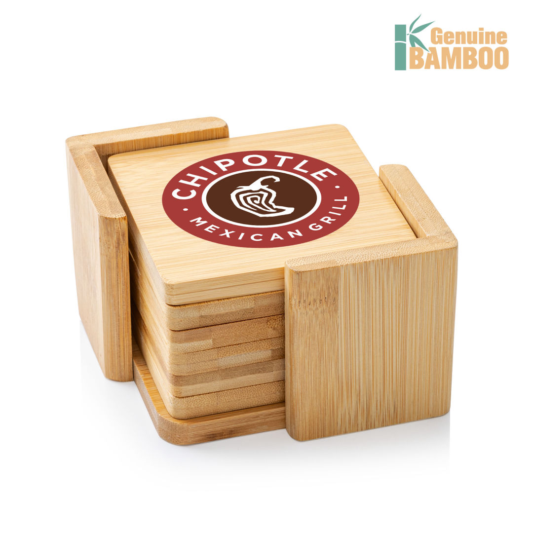 Burke Bamboo VividPrint™ Coaster Set - Square 1
