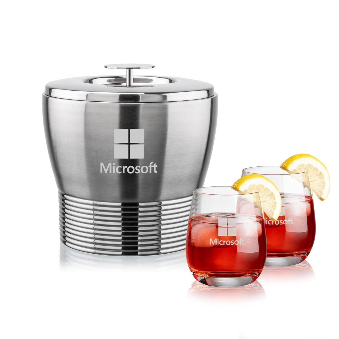 Genoa Ice Bucket & Salem On-the-Rocks Set 1