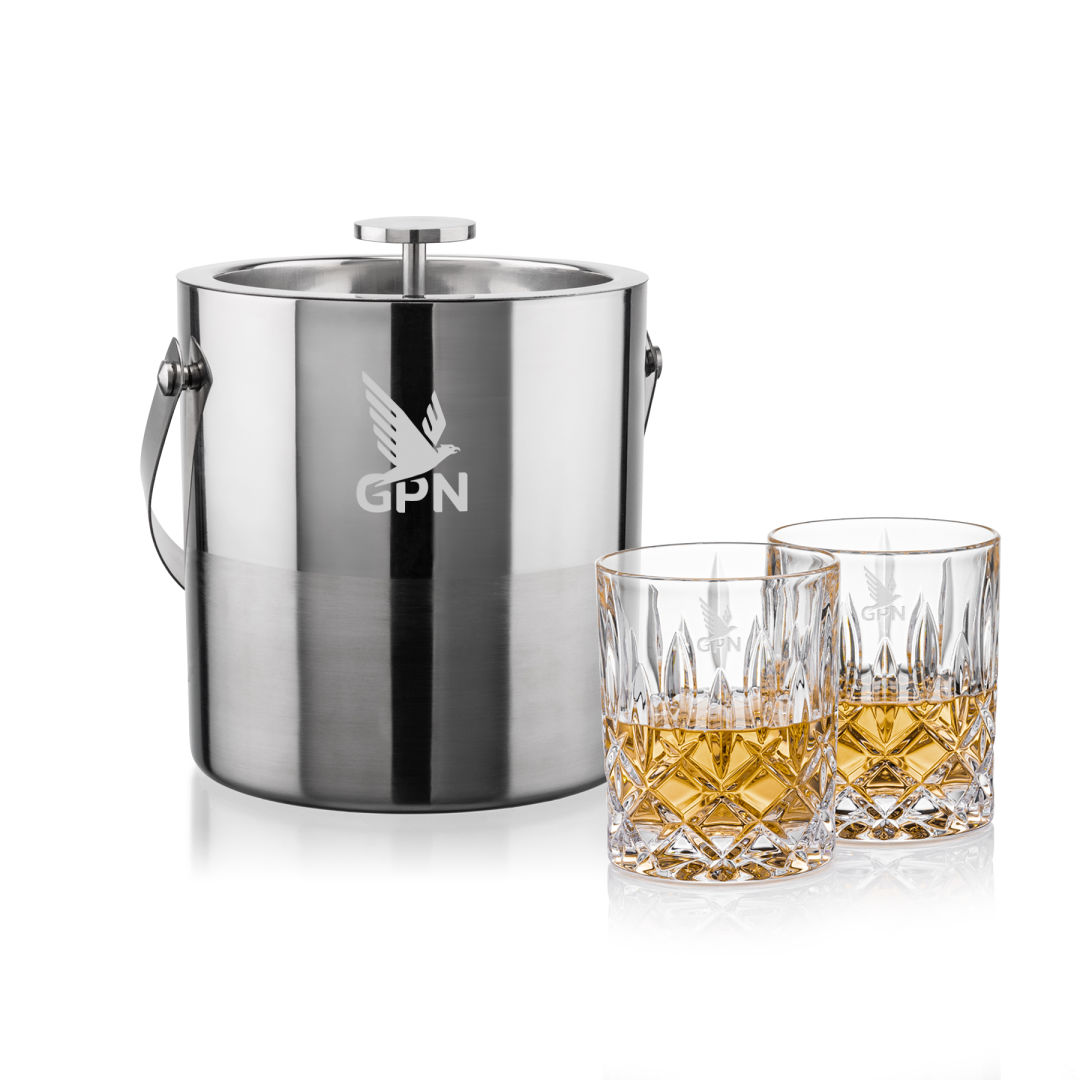 Catania Ice Bucket & RIEDEL Spey On-the-Rocks Set 1