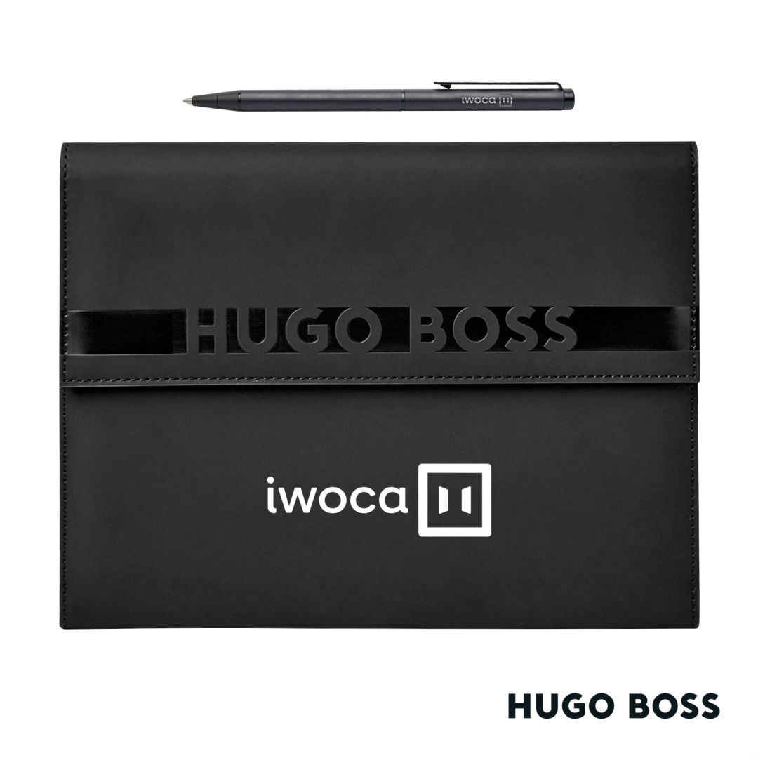 Hugo Boss® Cloud Ballpoint Pen & A5 Folder Set 1