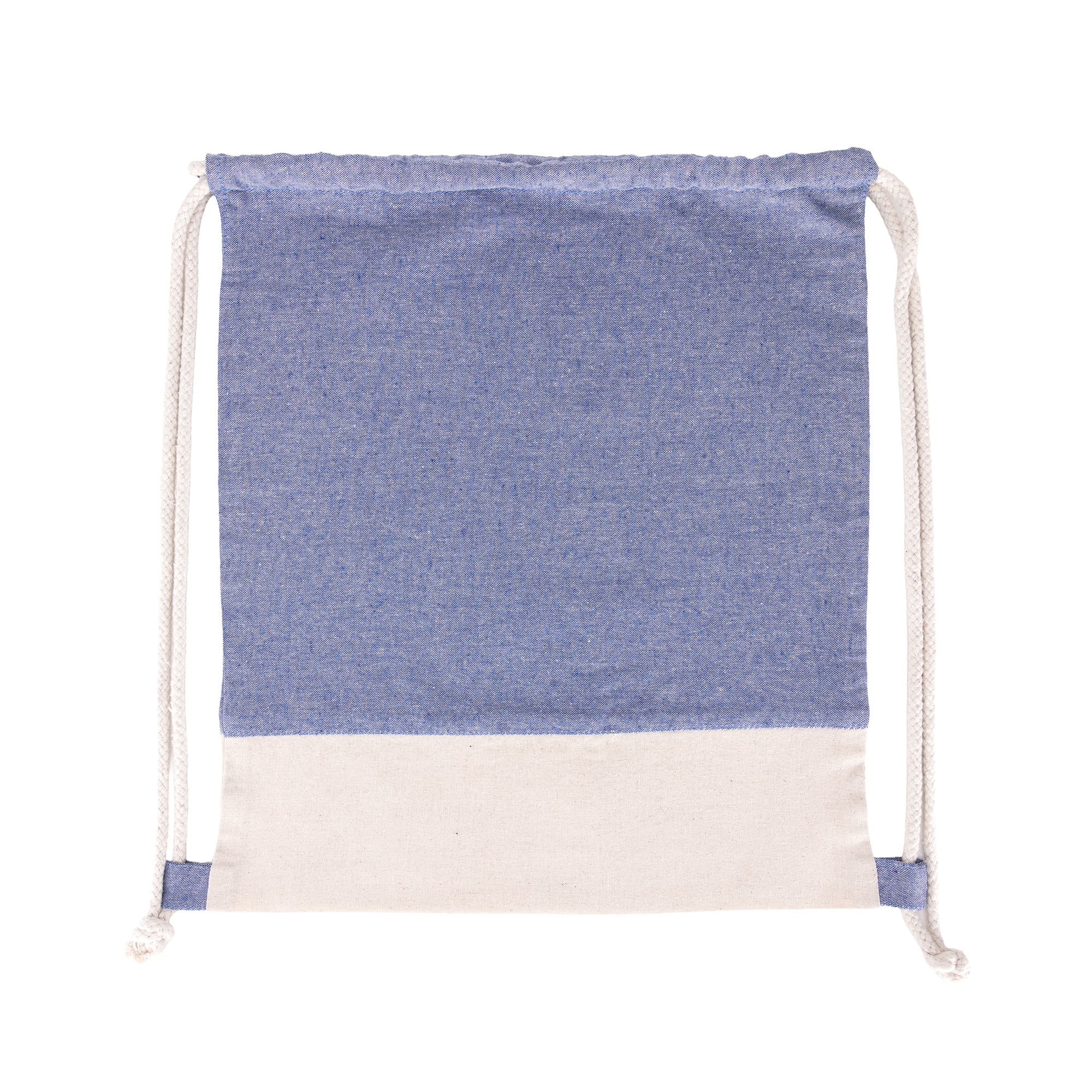 TwinTone Recycled Cotton Drawstring Bag