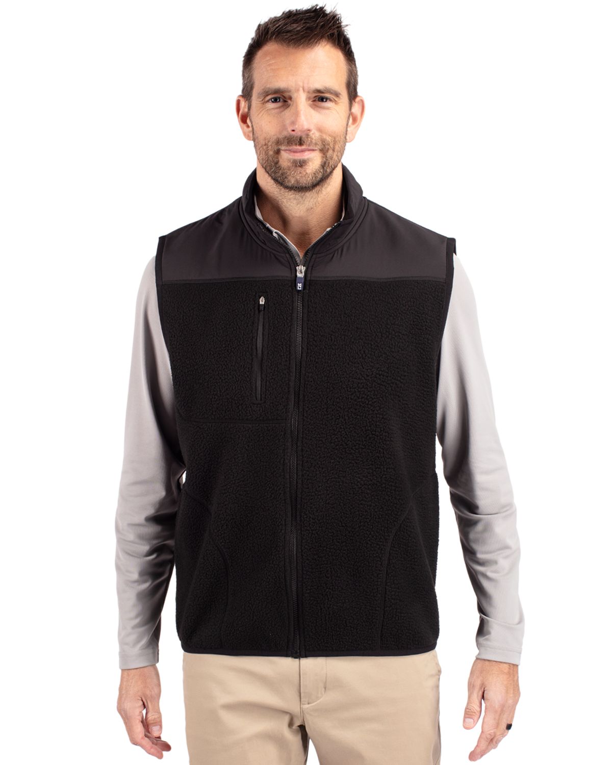 Cutter & Buck Cascade Eco Sherpa Fleece Mens Vest