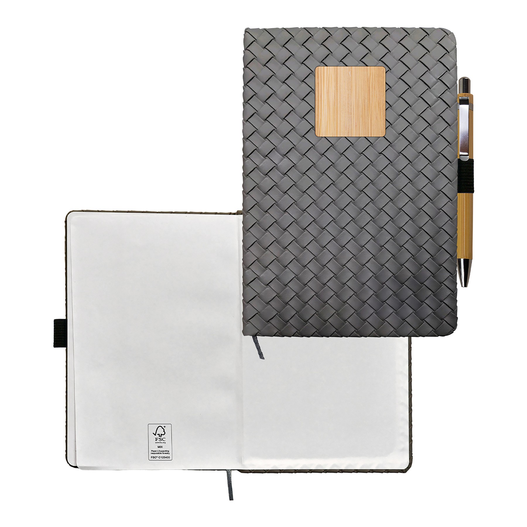 Woven Notebook Bamboo Set