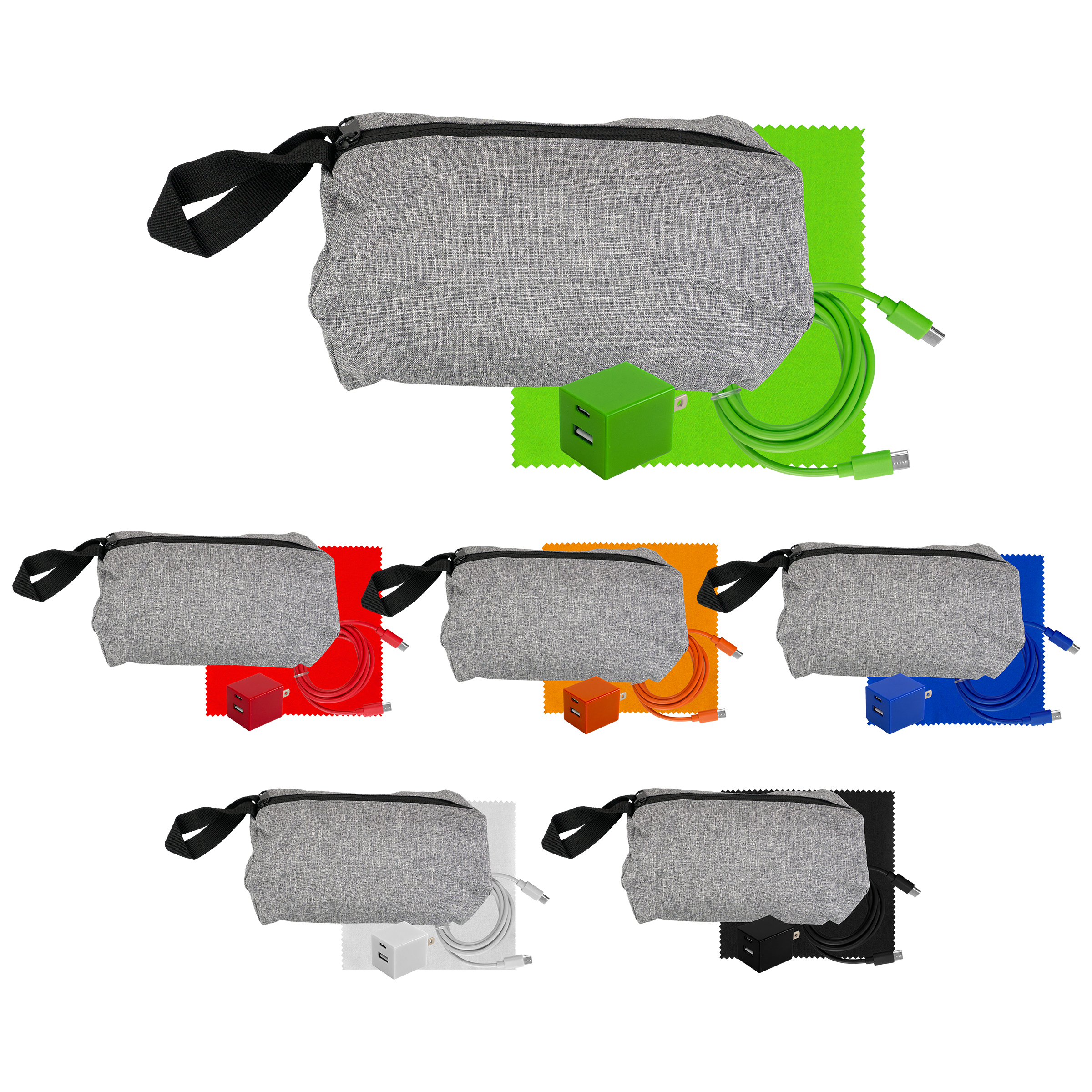 Travel A+C to C Cable, Wall & Cloth Set