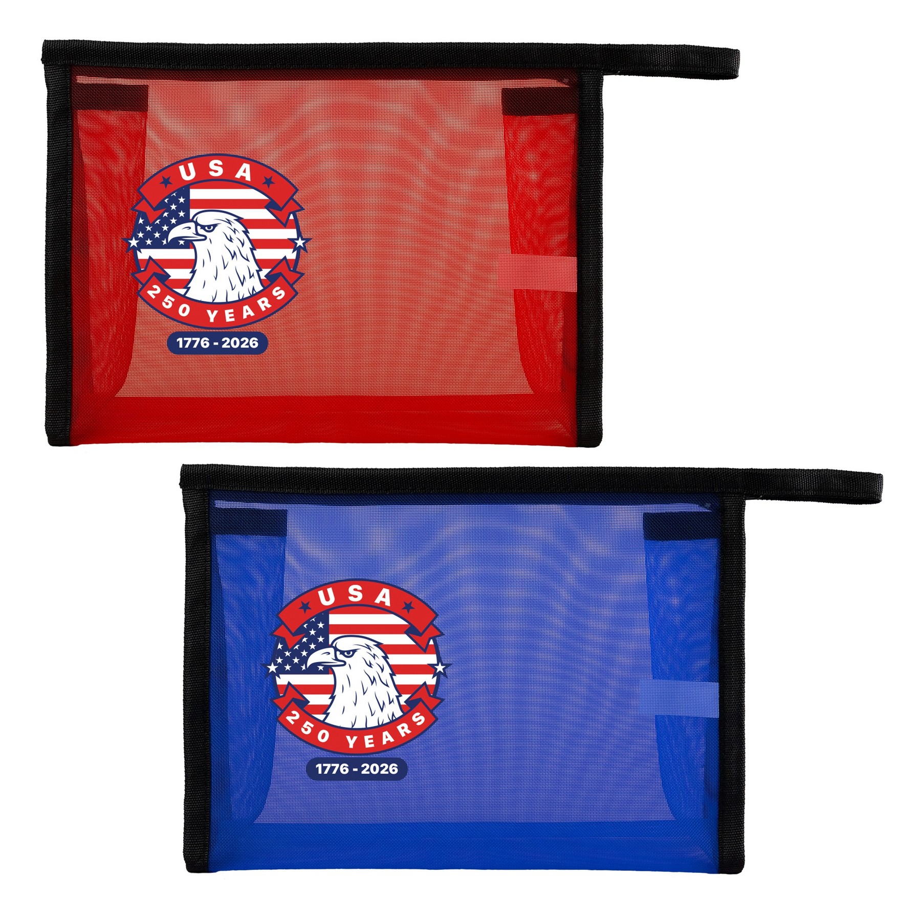 Patriotic Mesh Toiletry Bag