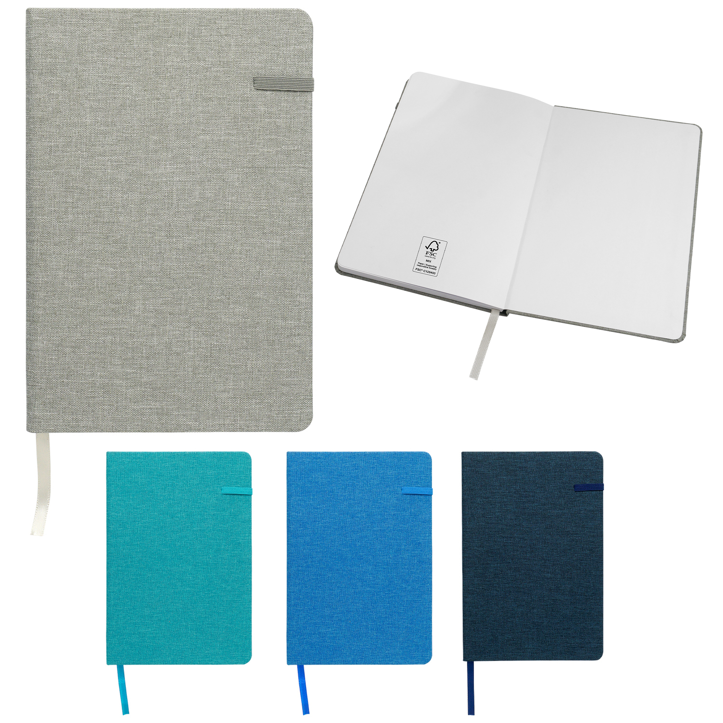 RPET Heathered Notebook
