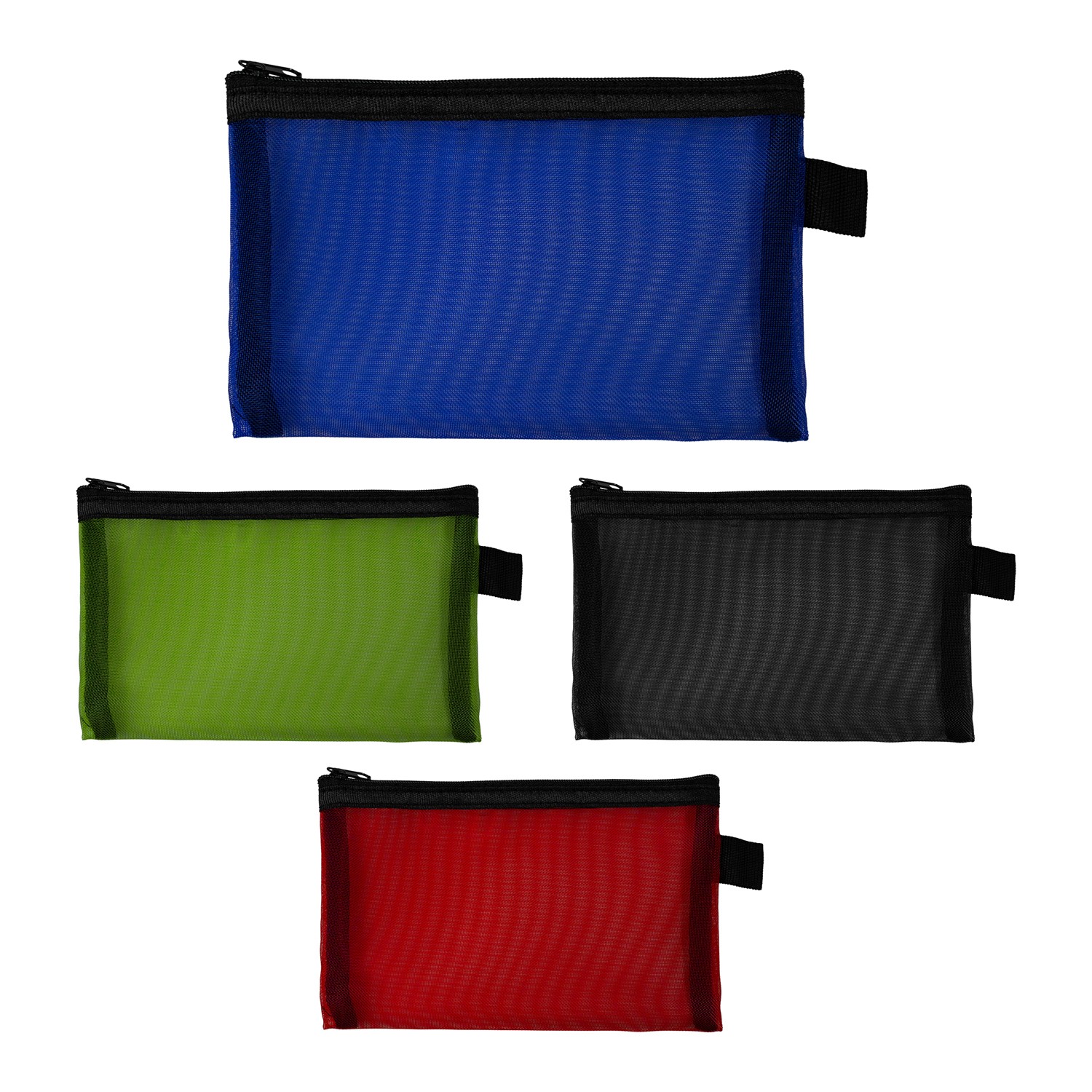 Large Recycled Mesh Zip Pouch