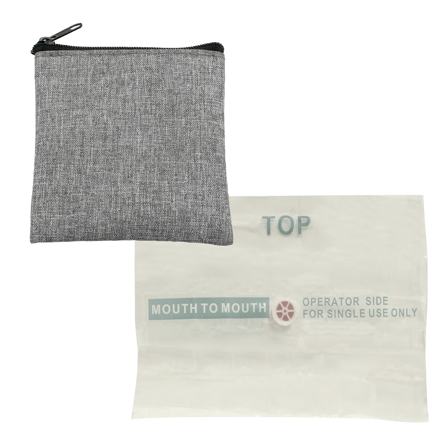 Recycled Pouch CPR Face Shield Set