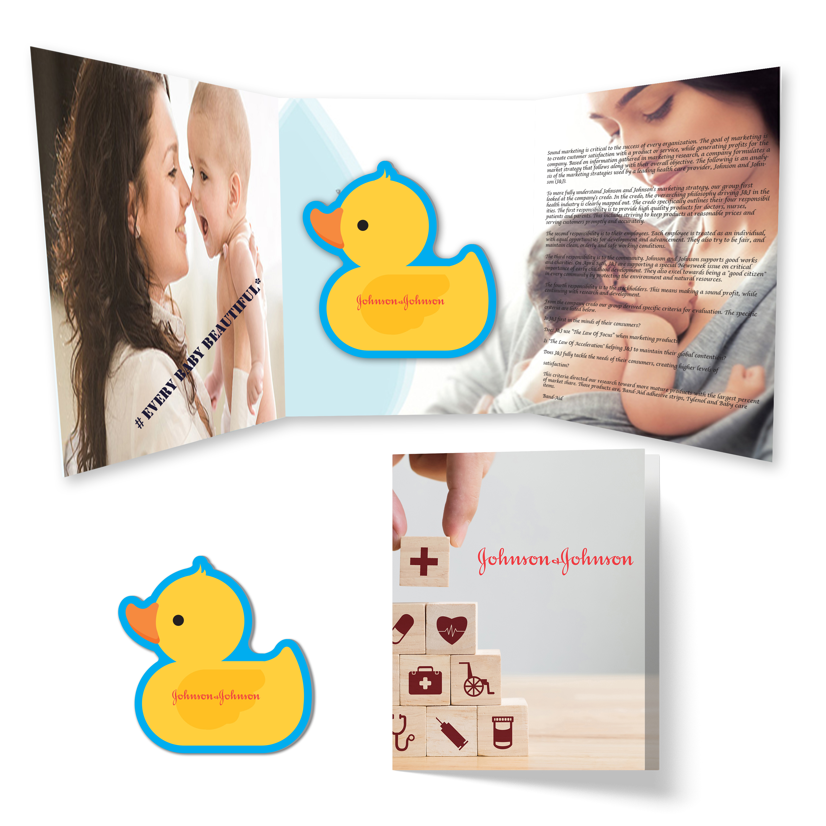 Booklet with Rubber Duck Coaster