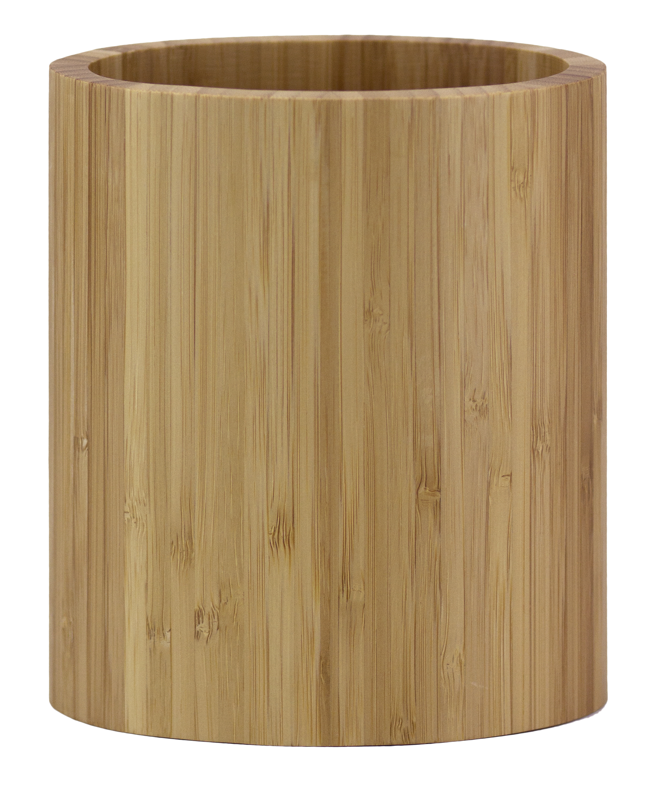 Oval Shaped Bamboo Kitchen Utensil Holder
