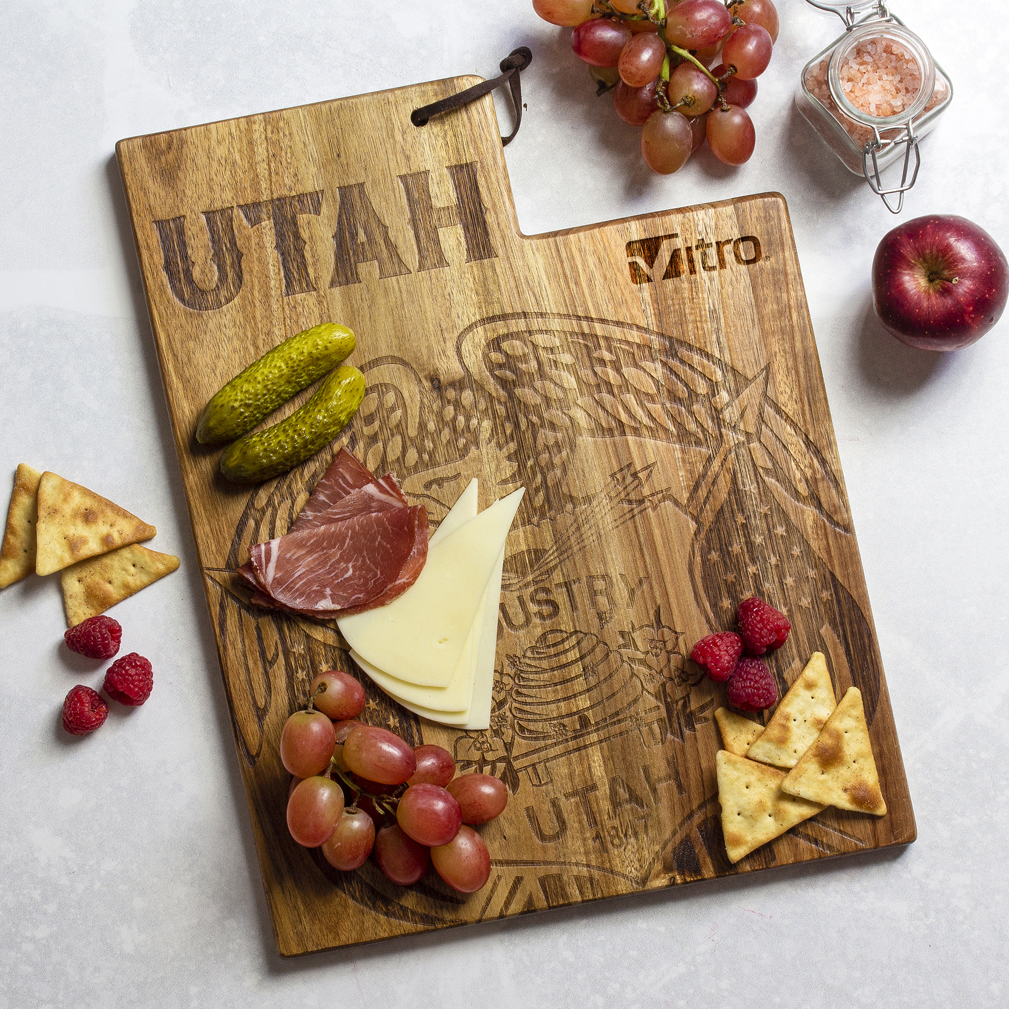 Rock & Branch® Origins Series Utah State Shaped Cutting & Serving Board