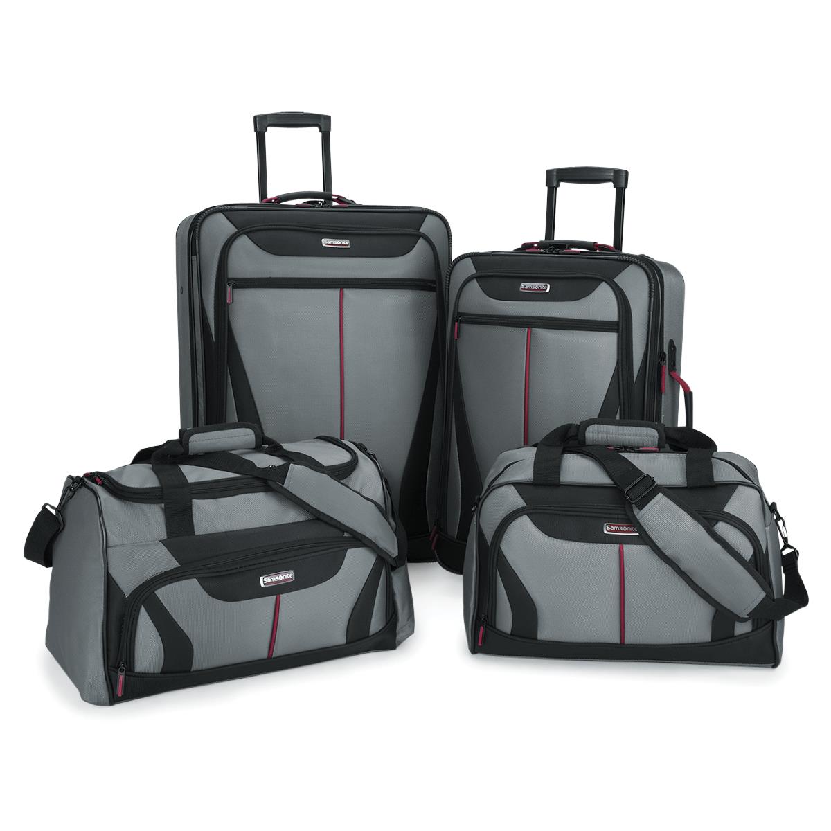 Samsonite Uintah 4Pc Set (25″ Upright, 21″ Upright, Boarding Bag