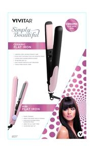 Vivitar® Rose Gold Ceramic Flat Iron Duo Set – Branded Items