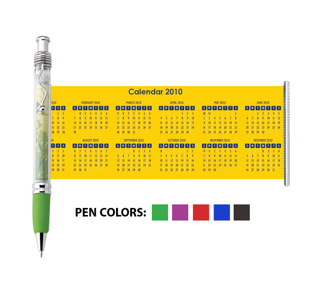 Retractable Banner Pen with Rubber Grip