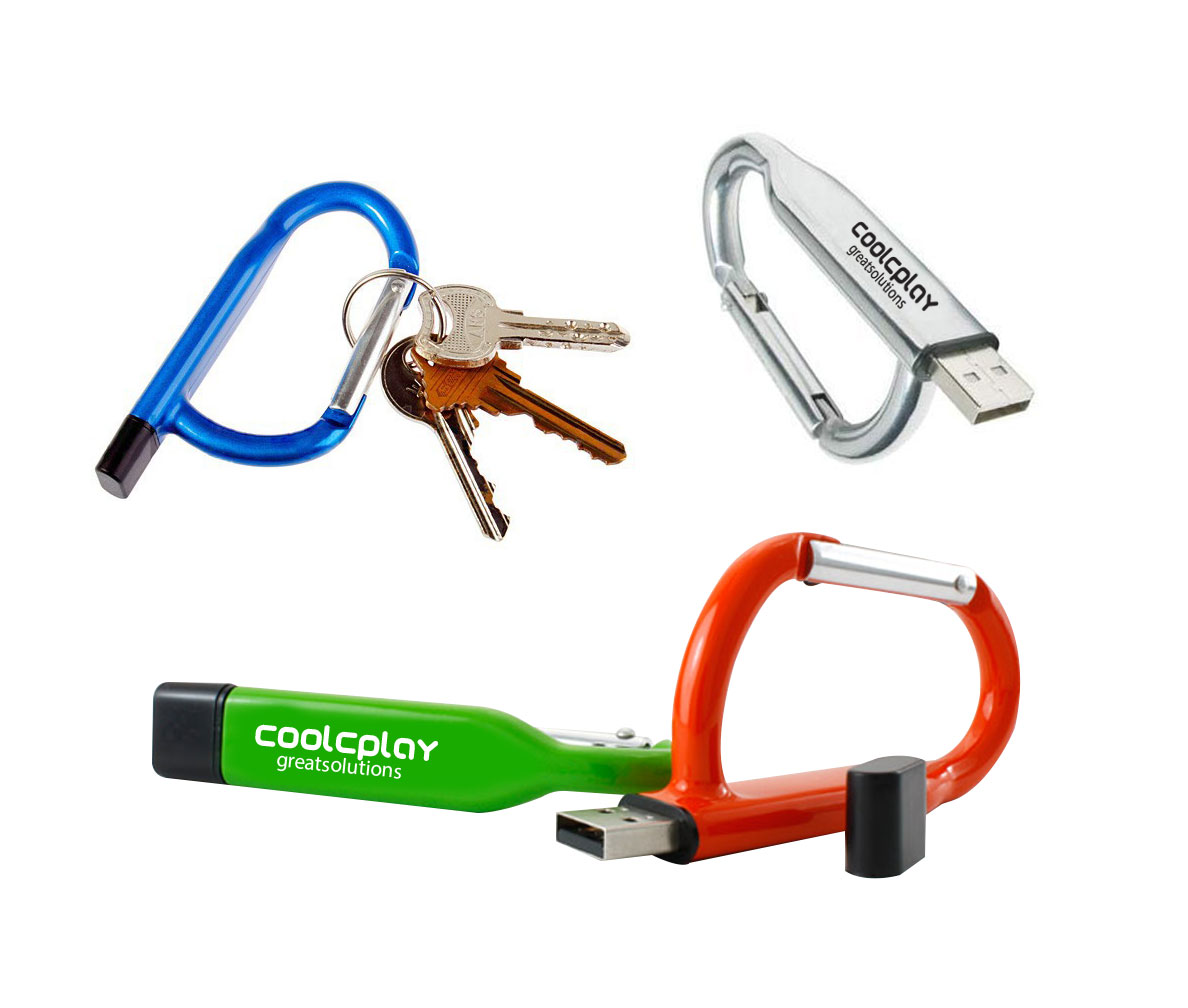 Carabiner Keychain USB Flash Drive