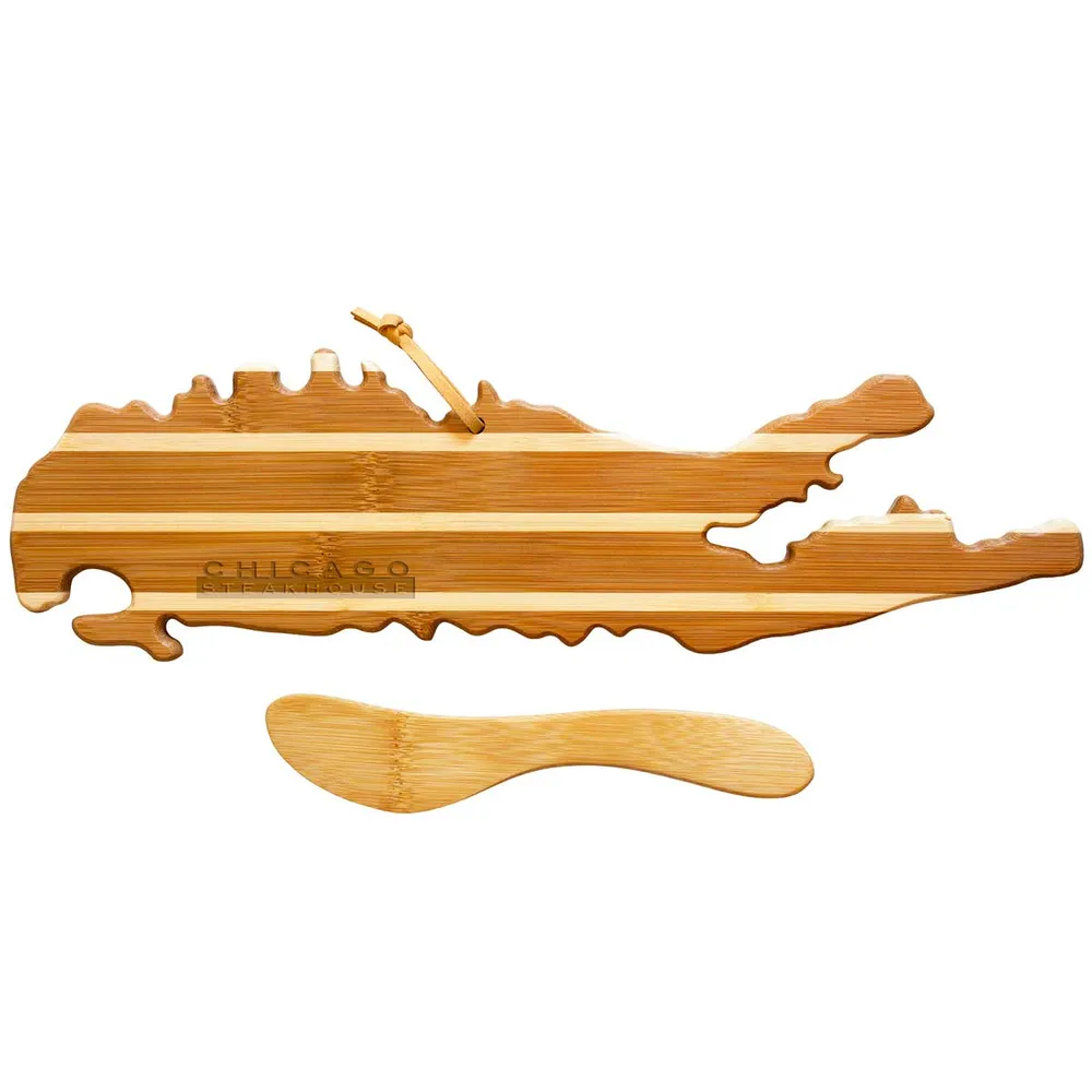 Long Island Charcuterie Board with Spreader Knife Gift Set