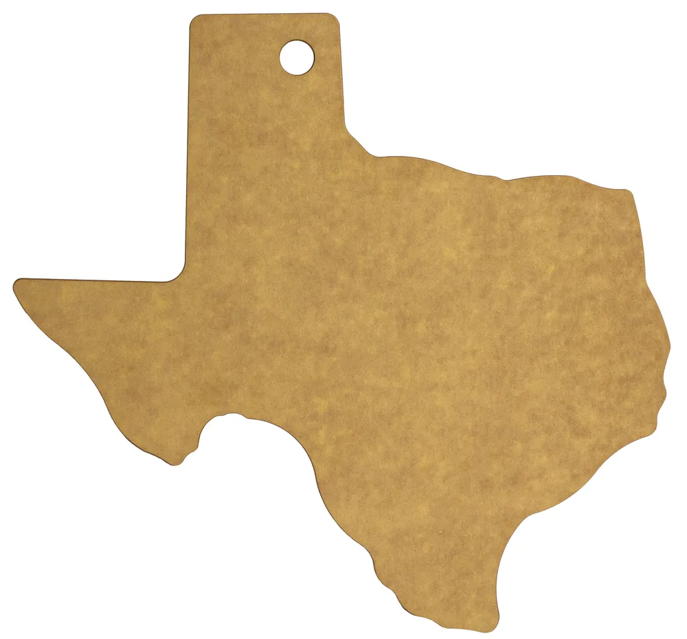 Vellum™ Texas Shaped Wood Paper Composite Serving and Cutting Board, Dishwasher Safe