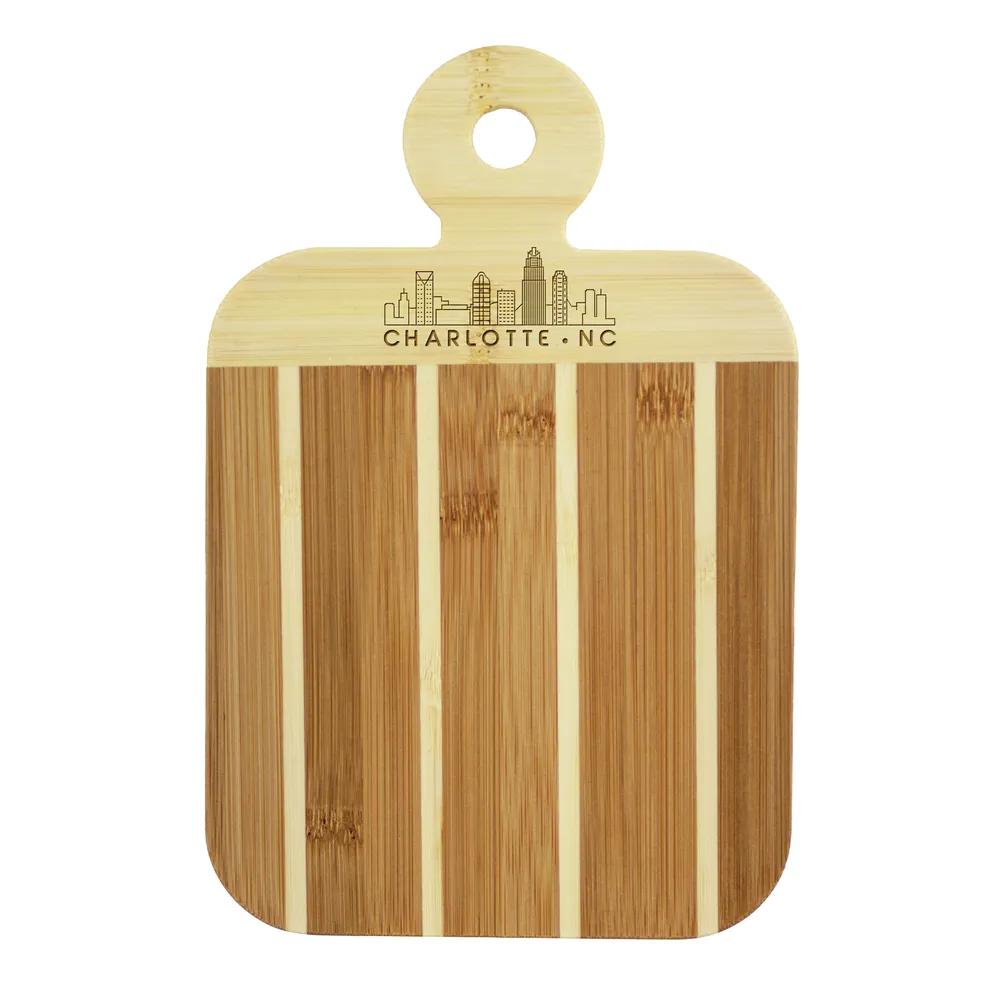 Striped Paddle City Skyline Board - Charlotte