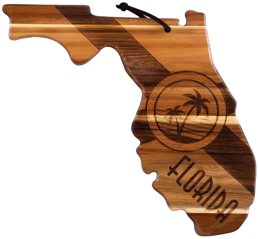Rock & Branch® Origins Series Florida State Shaped Wood Serving and Cutting Board