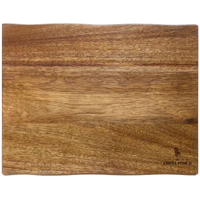 13" Acacia Charcuterie Board with Natural Style Edges
