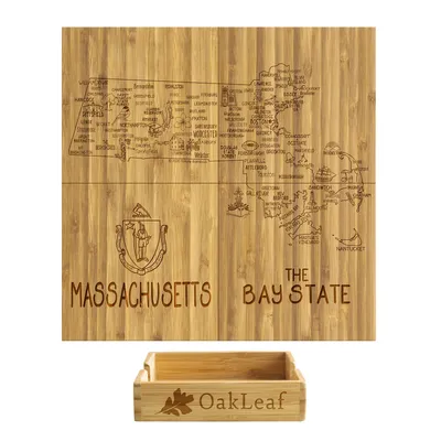 Massachusetts Puzzle Coaster Set