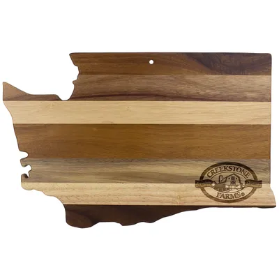 Rock & Branch® Shiplap Series Washington State Shaped Wood Serving and Cutting Board