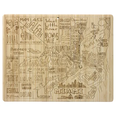 Miami City Life Bamboo Cutting & Serving Board