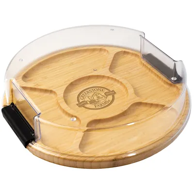 Flip, Serve & Store™ Covered Round Bamboo Charcuterie Board