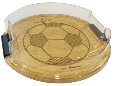 Flip, Serve & Store™ Covered Round Soccer Charcuterie Board