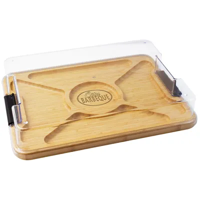 Flip, Serve & Store™ Covered Rectangle Bamboo Charcuterie Board