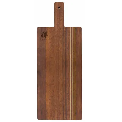 20" Rock & Branch® Dark Acacia Pinstripe Paddle Board