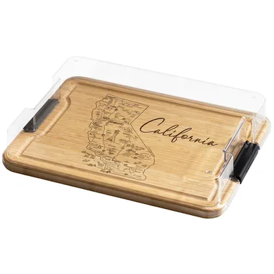 Flip, Serve & Store™ Covered Rectangle Bamboo Charcuterie Board - Large Engraving