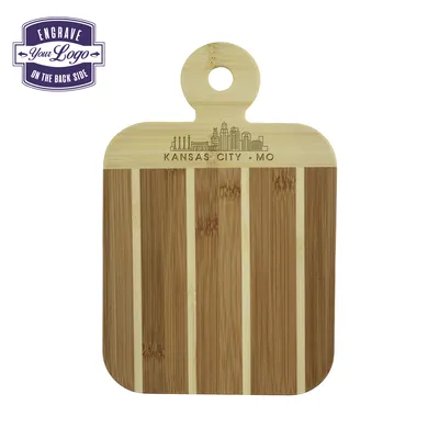 Striped Paddle City Skyline Board - Kansas City Missouri