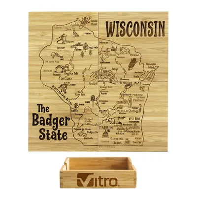 Wisconsin State Puzzle Coaster Set